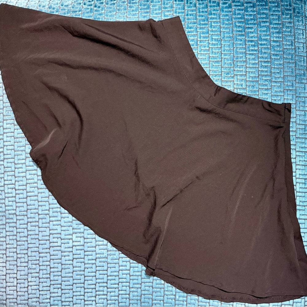 SHEIN Asymmetrical Black Sheer Skirt